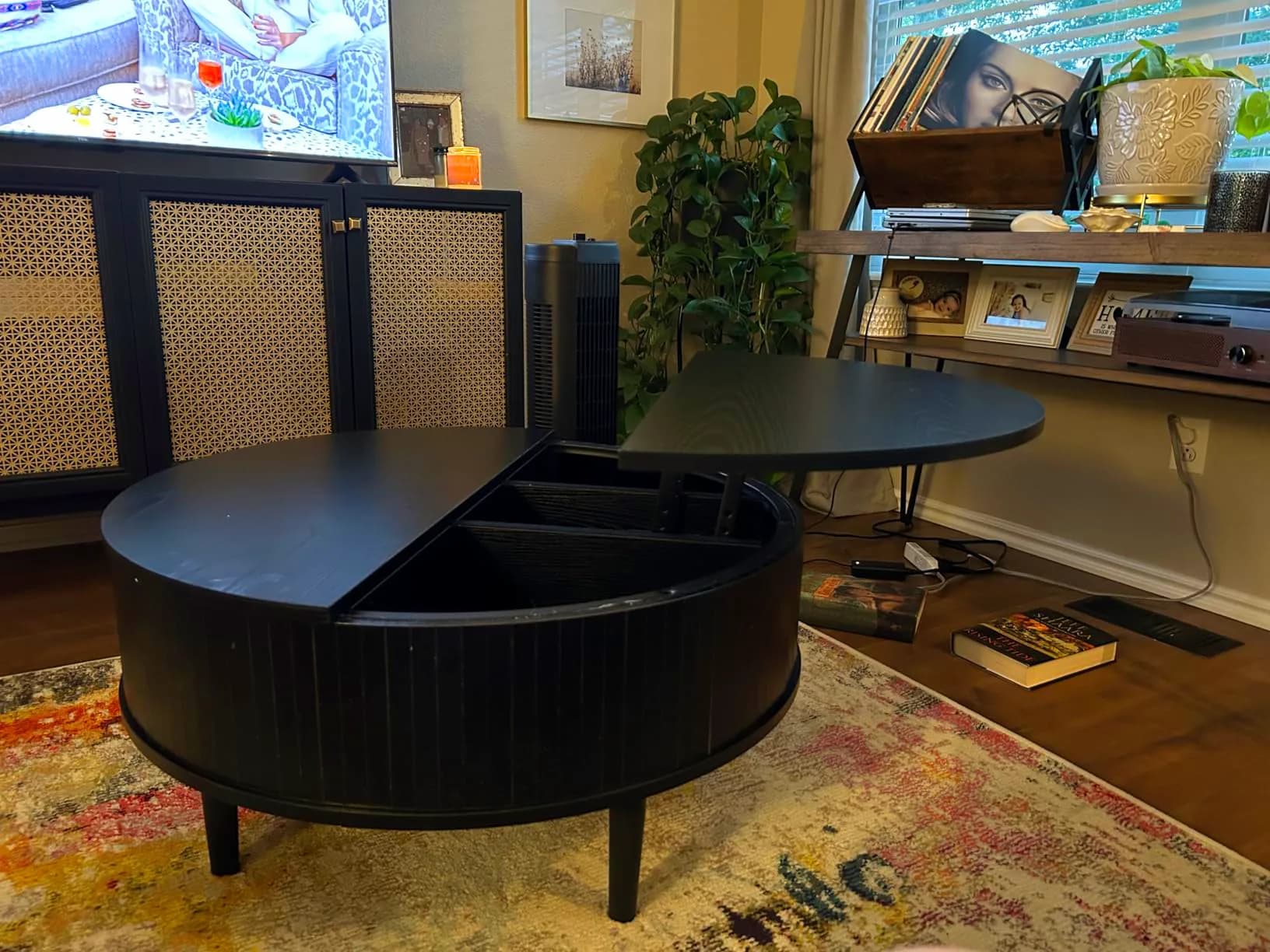 JOINICE Round Coffee Table with Storage Review thumbnail 3
