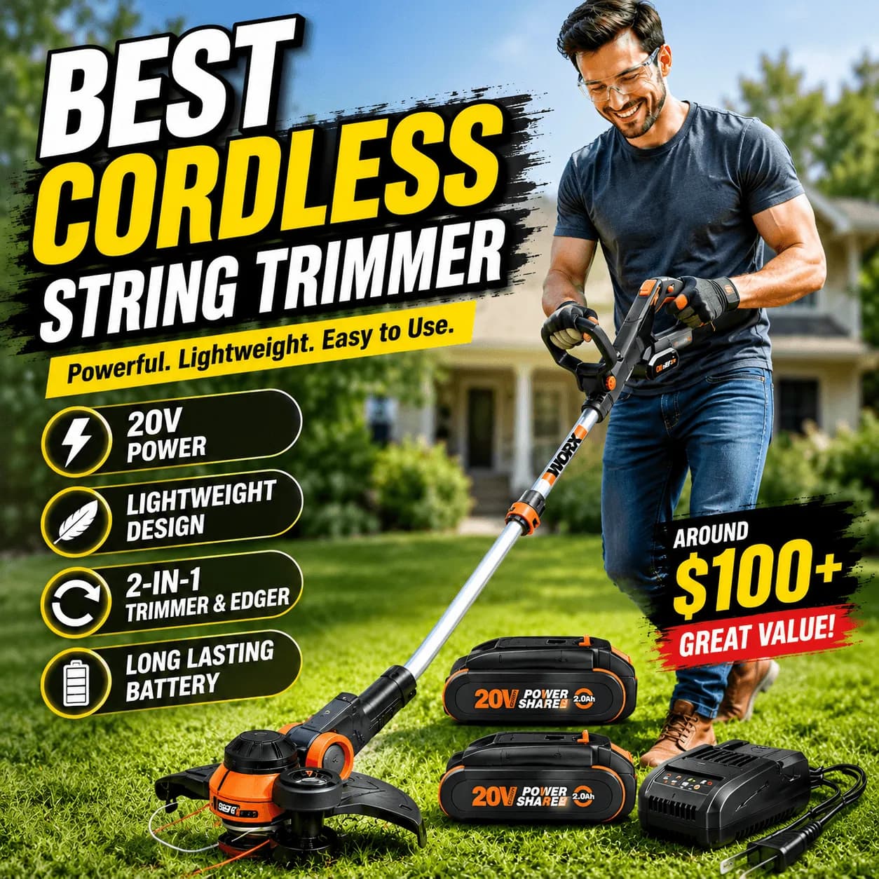 WORX WG163 Cordless String Trimmer Review