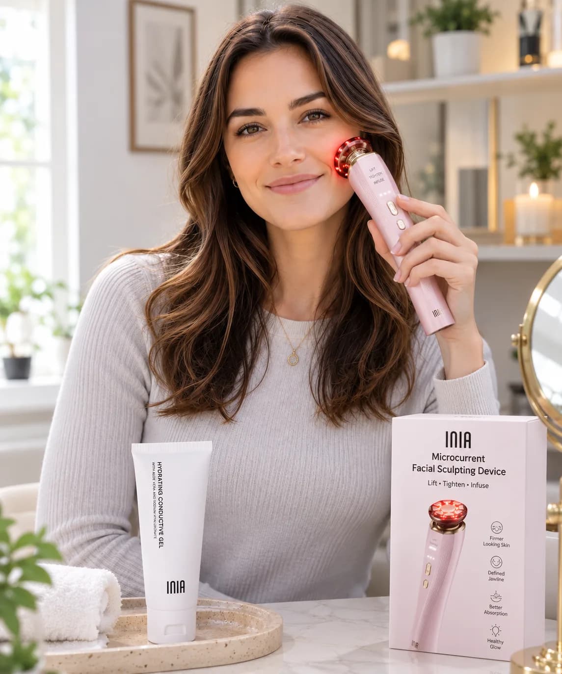 INIA Flare Microcurrent Facial Device Review