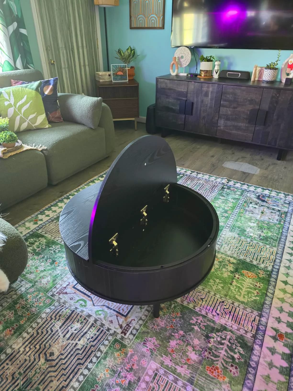 JOINICE Round Coffee Table with Storage Review